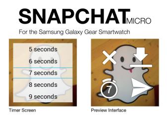 snapchat on galaxy watch