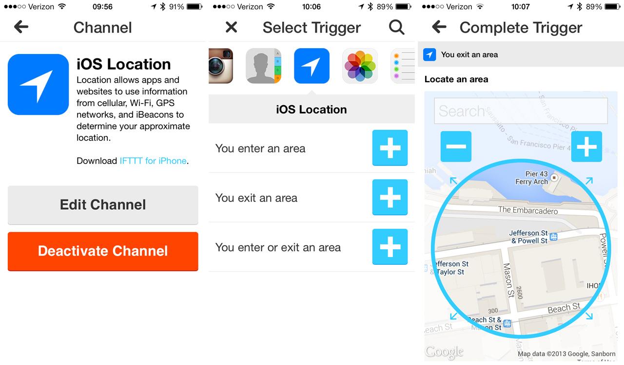 Ifttt Ios Location Triggers Added As Lifttt For Android Steps In Slashgear