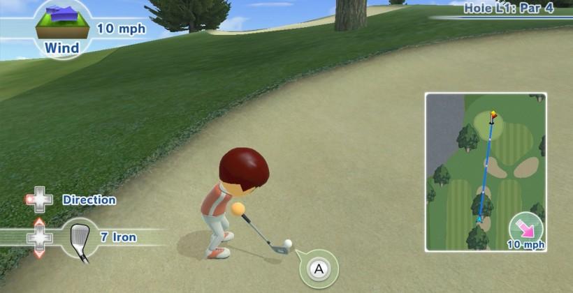 wii sports golf spin