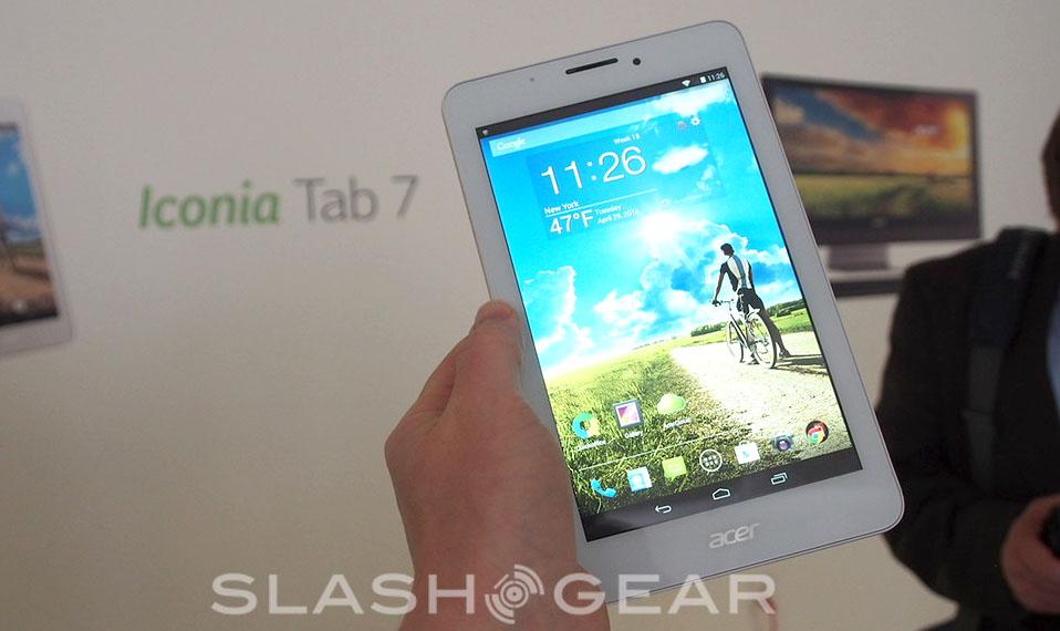 Acer Iconia Tab 7 Hands-On: One Big Phone-Capable Tablet - SlashGear