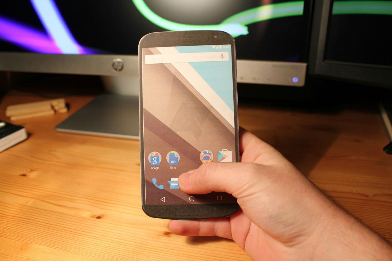 Nexus 6 mock-up gives further details; still massive - SlashGear