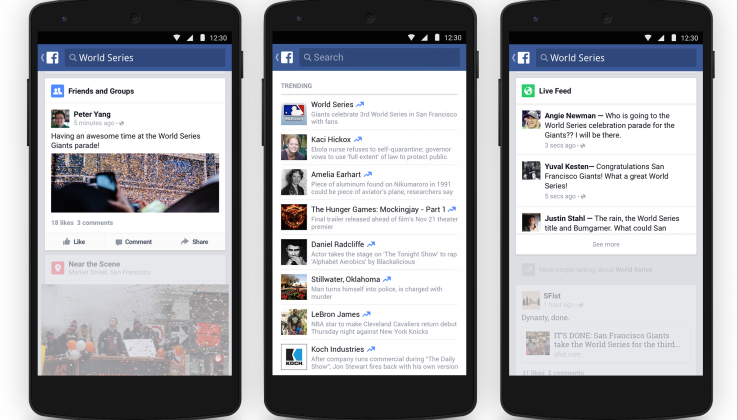 Facebook brings trending topics to mobile, organizes the discussion ...