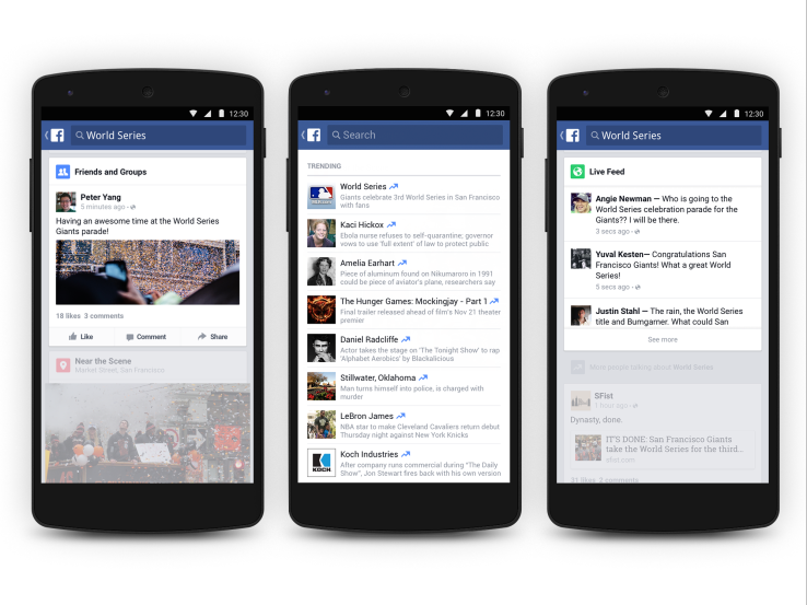 Facebook brings trending topics to mobile, organizes the discussion ...