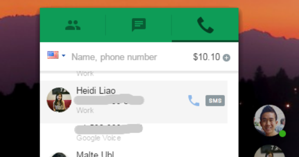 receive android texts on mac hangouts