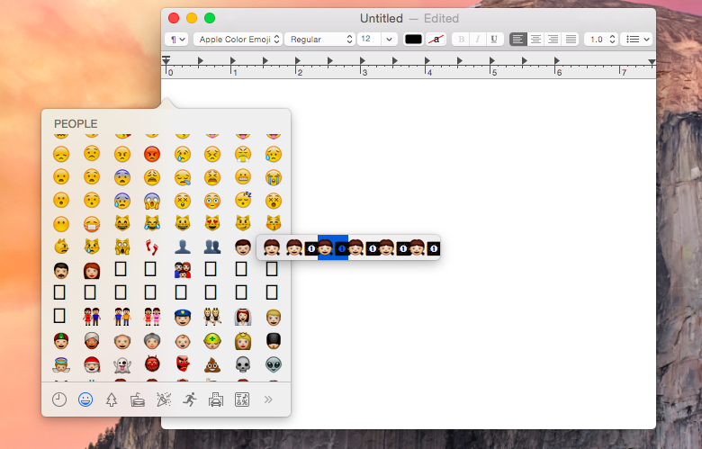 OS X 10.10.3 offers hints of diverse, multicultural emoji - SlashGear