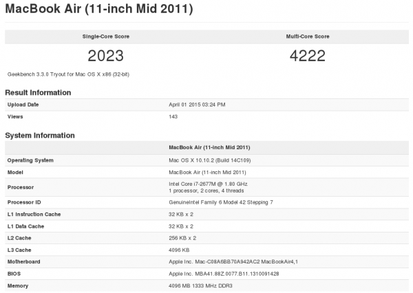 macbook air mid 2013 model number