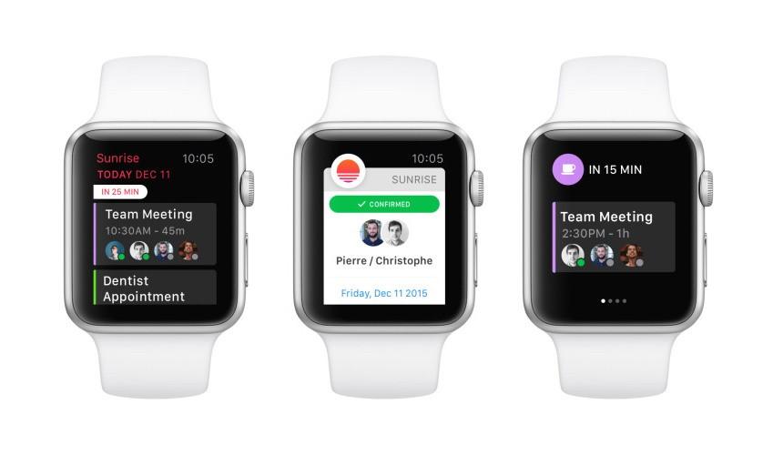 Sunrise debuts Apple Watch calendar app SlashGear