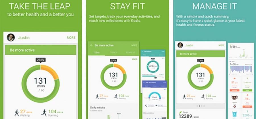 На каких телефонах есть samsung health