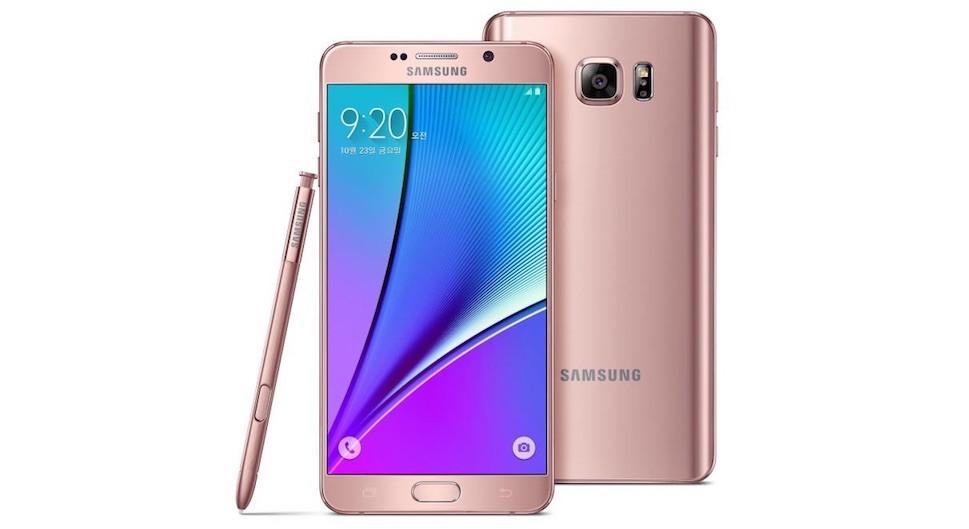 samsung galaxy note 5 pink