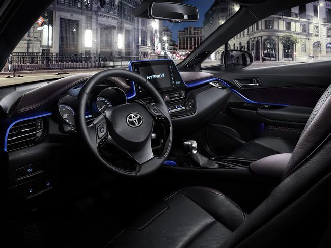 Toyota C-HR Interior Design Debuts In Its Black And Blue Glory - SlashGear