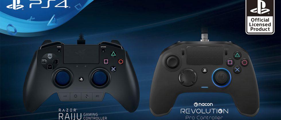 Razer and Nacon PS4 pro controllers aim 
