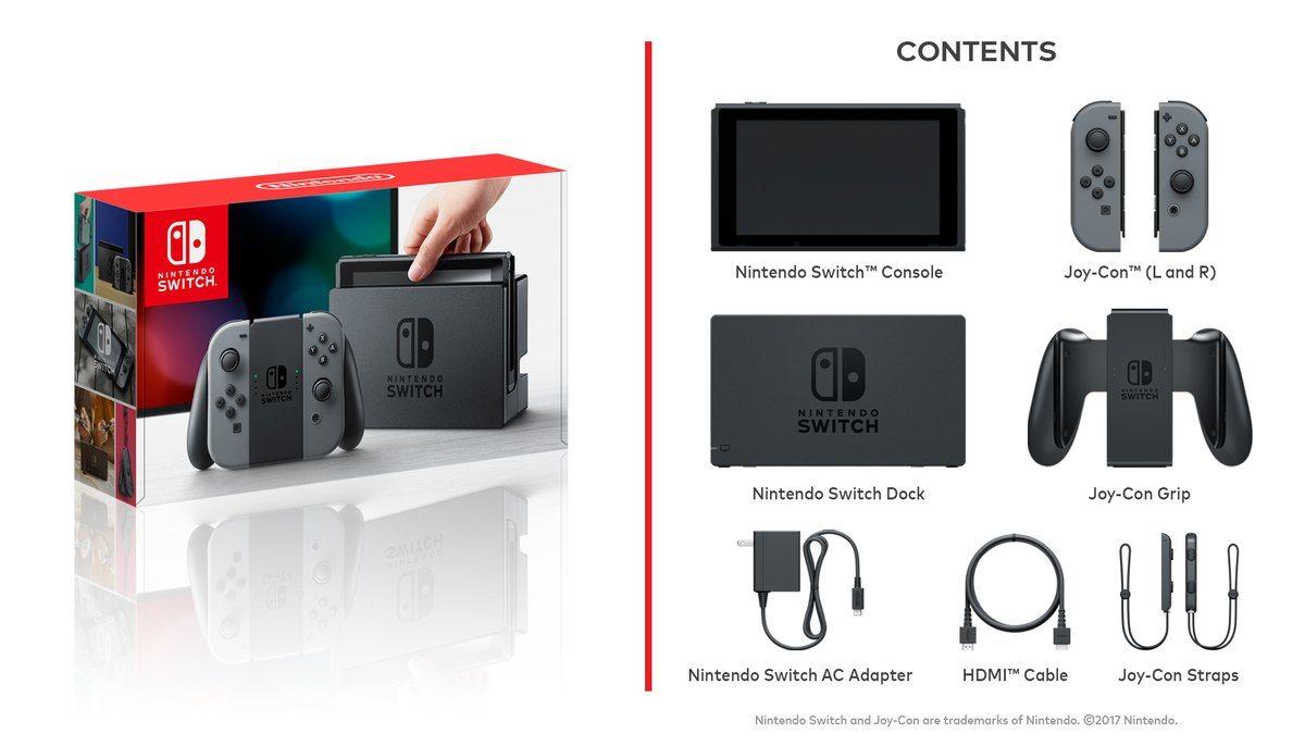 what come with nintendo switch