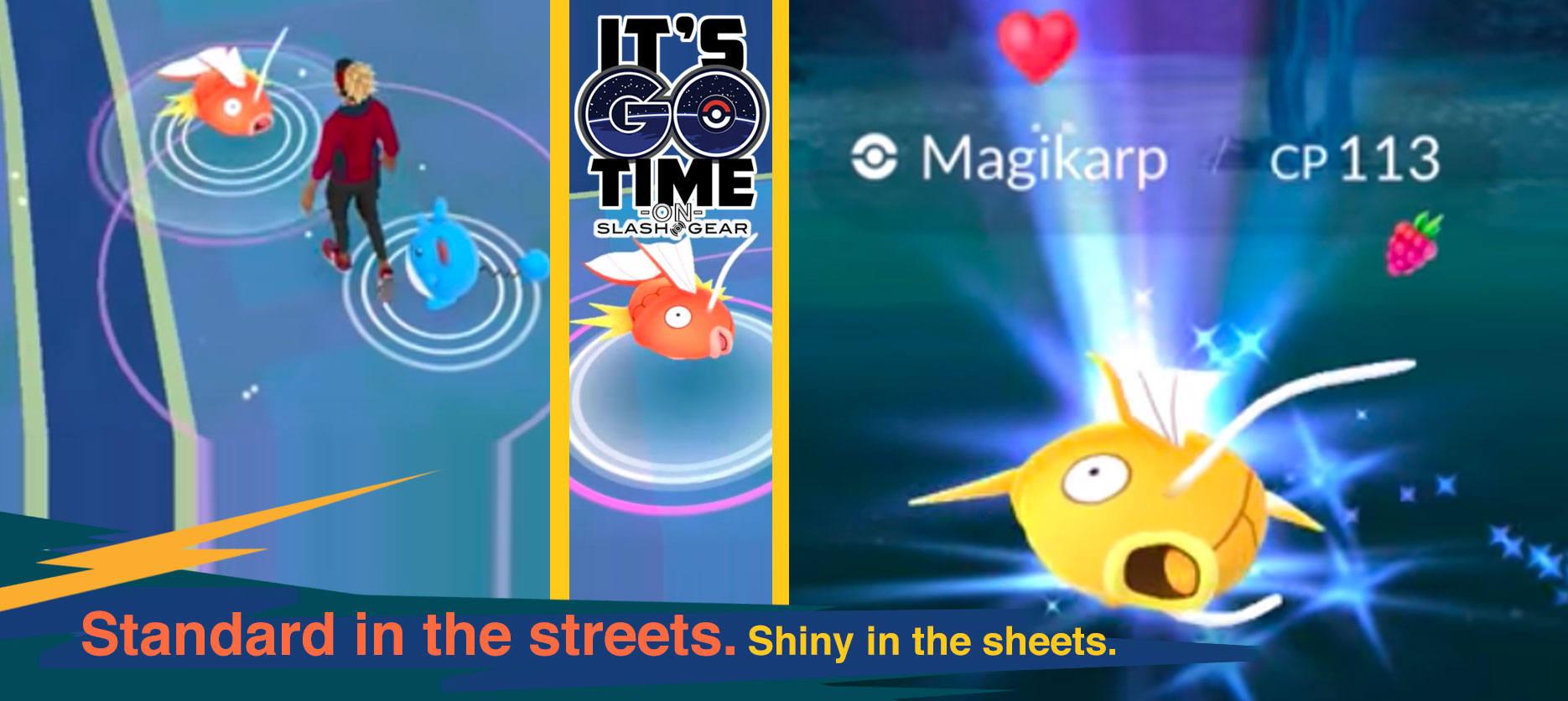 Shiny Pokemon GO Update How to catch a Gold Magikarp SlashGear