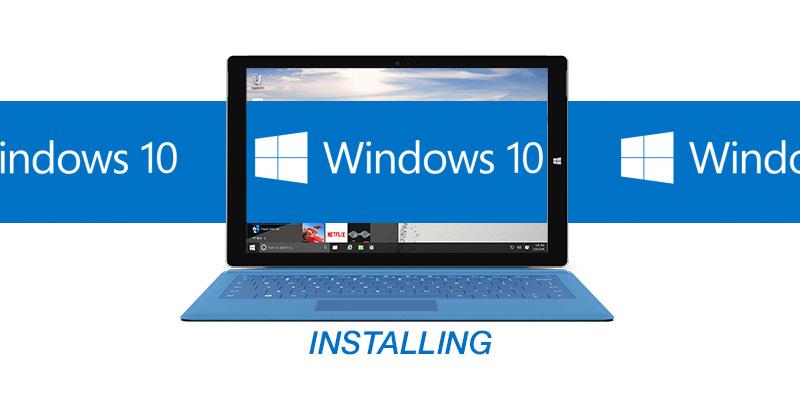Windows 10 instal the new