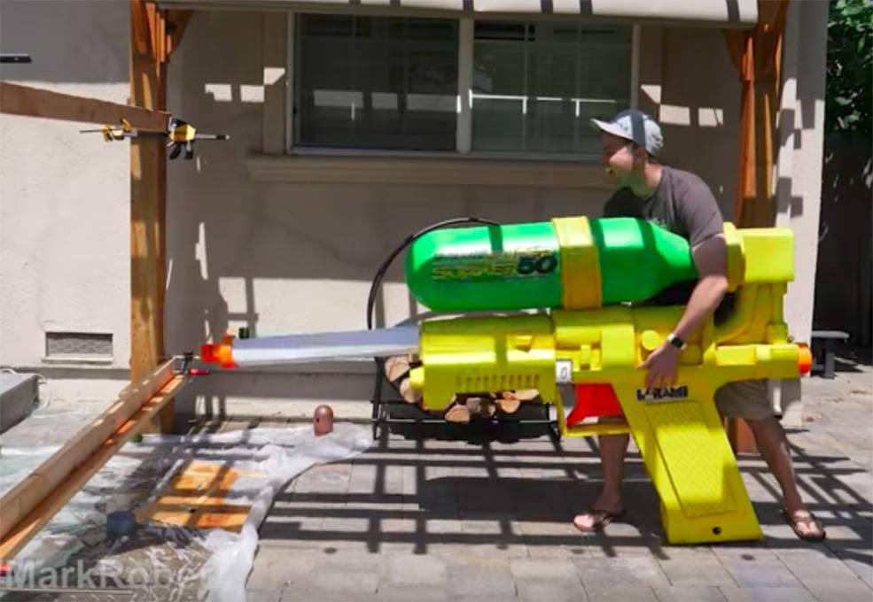 This Giant Super Soaker Can Shoot Water At 243mph Slashgear