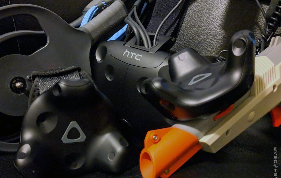 Htc Vive Tracker Review With Gun Straps And Paddles Slashgear