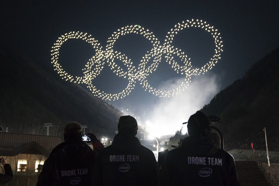 Winter Olympics opening ceremony sees Intel use record 1,218 drones