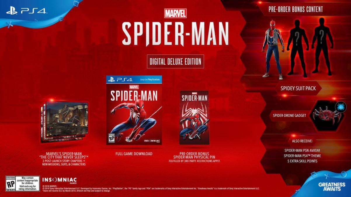 spider man ps4 cost