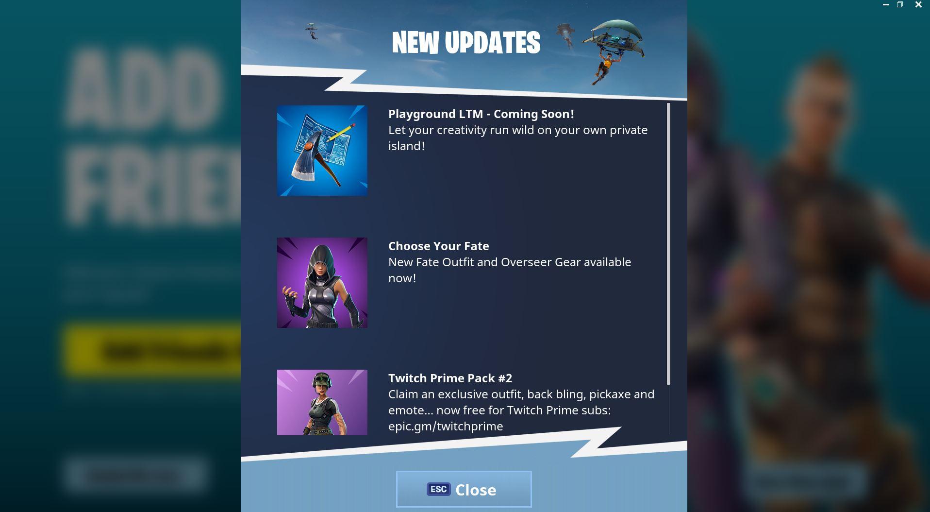 when epic described playground last month it said the mode will load you into the battle royale map with some adjusted settings - playground mode fortnite release date