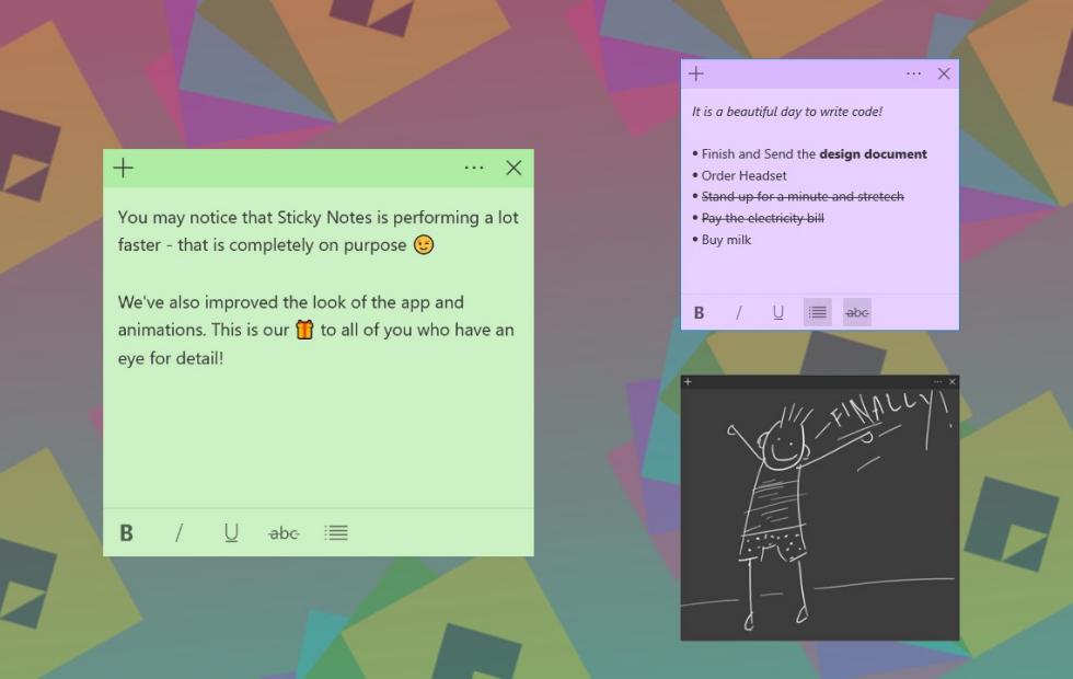 sticky notes app windows 10