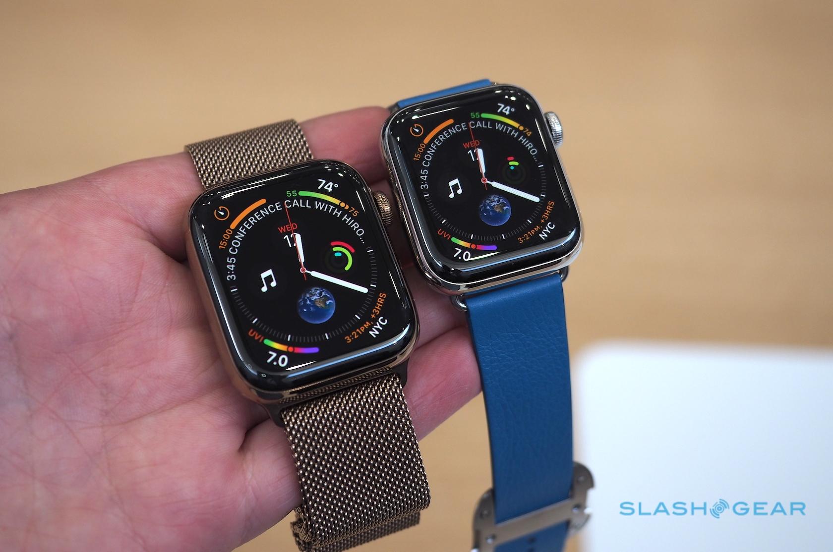 apple watch series 4 on hand