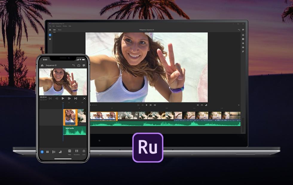 adobe rush separate audio from video