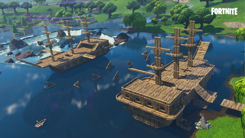 pirate ship mini game - 620 update fortnite