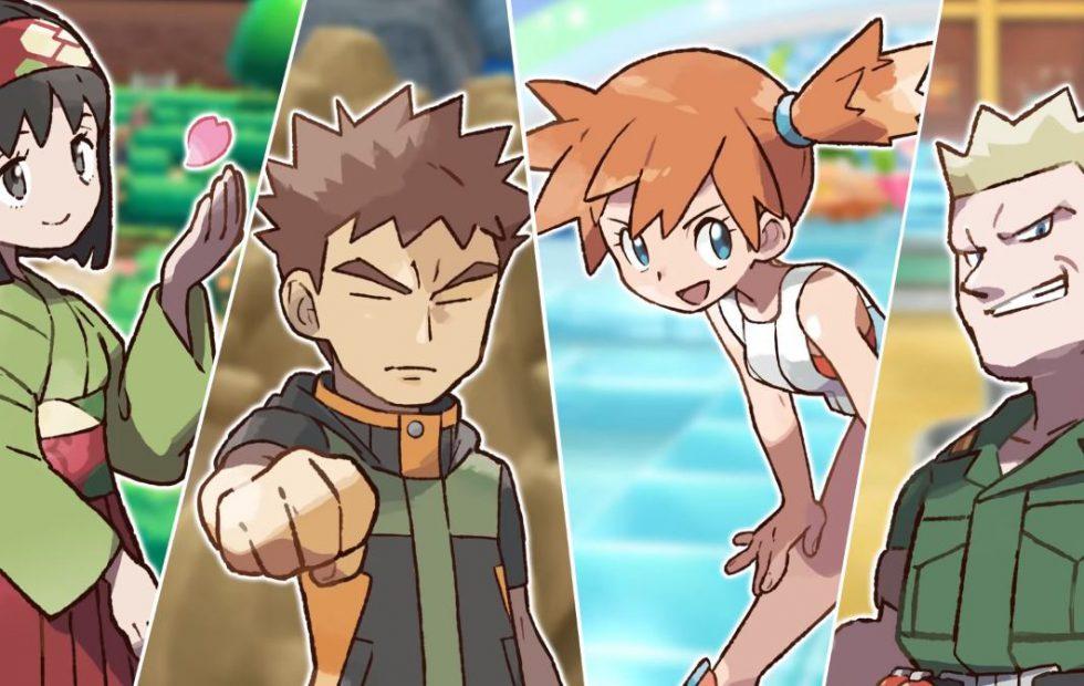 Pokemon Lets Go Trailer Previews Gym Leaders And The Elite