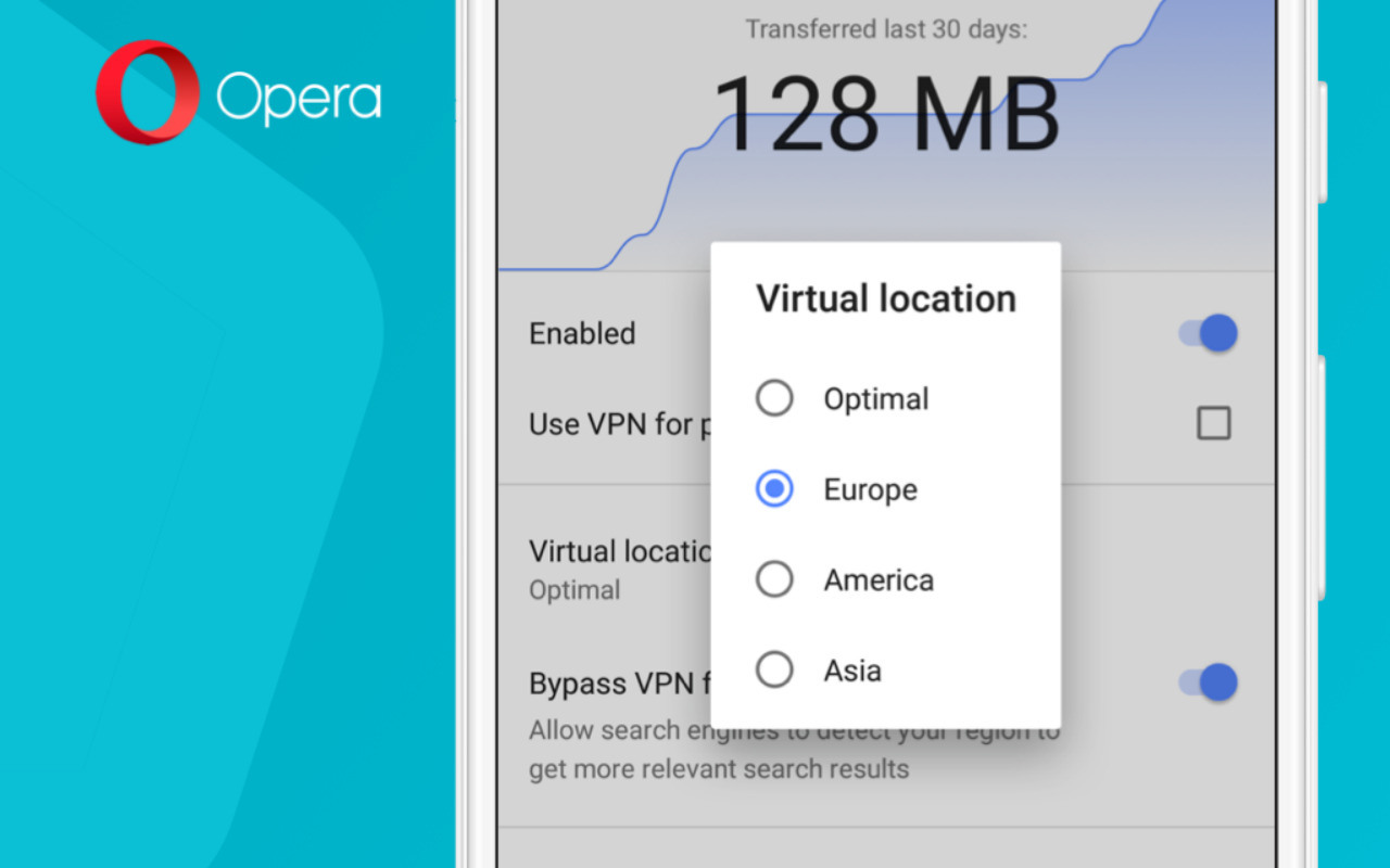 opera beta with vpn