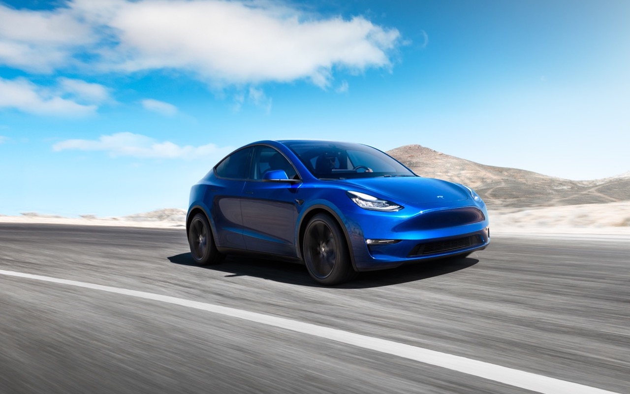 Tesla Model Y Front 34 Blue