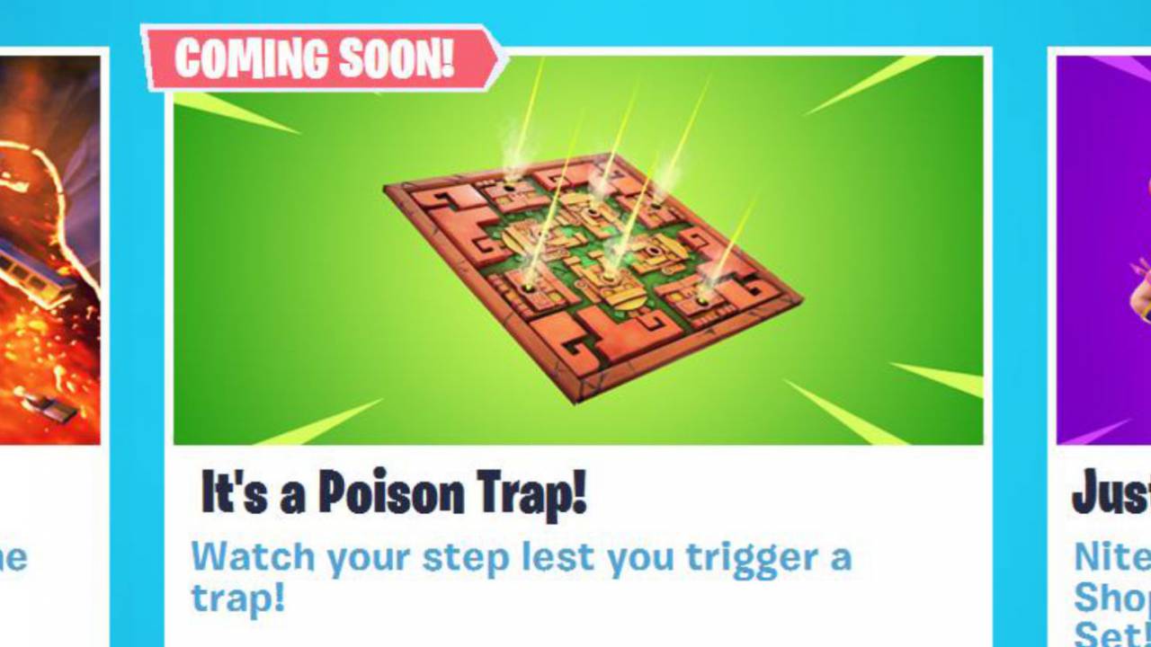 Fortnite Poison Trap Item Leaked By Epic Ahead Of 8 20 Update - fortnite poison trap item leaked by epic ahead of 8 20 update