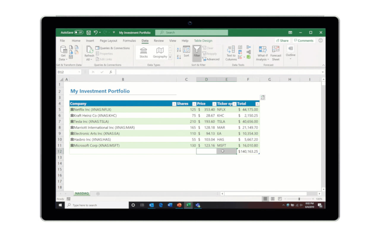 Microsoft Excel Stock pulls in data from Nasdaq and Refinitiv - SlashGear