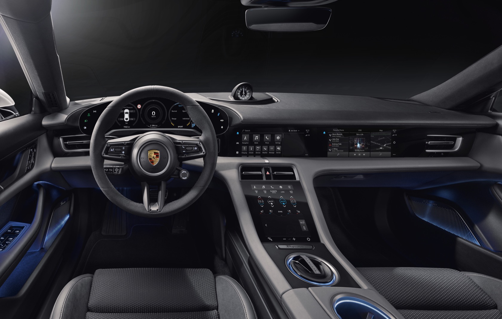 Porsche Taycan Interior Is A 911 Inspired Tech Haven Slashgear