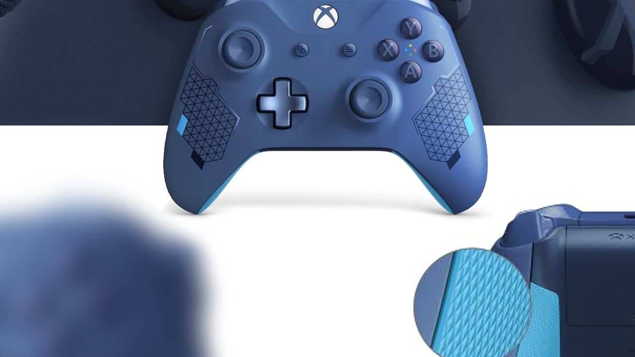 xbox controller blue sport