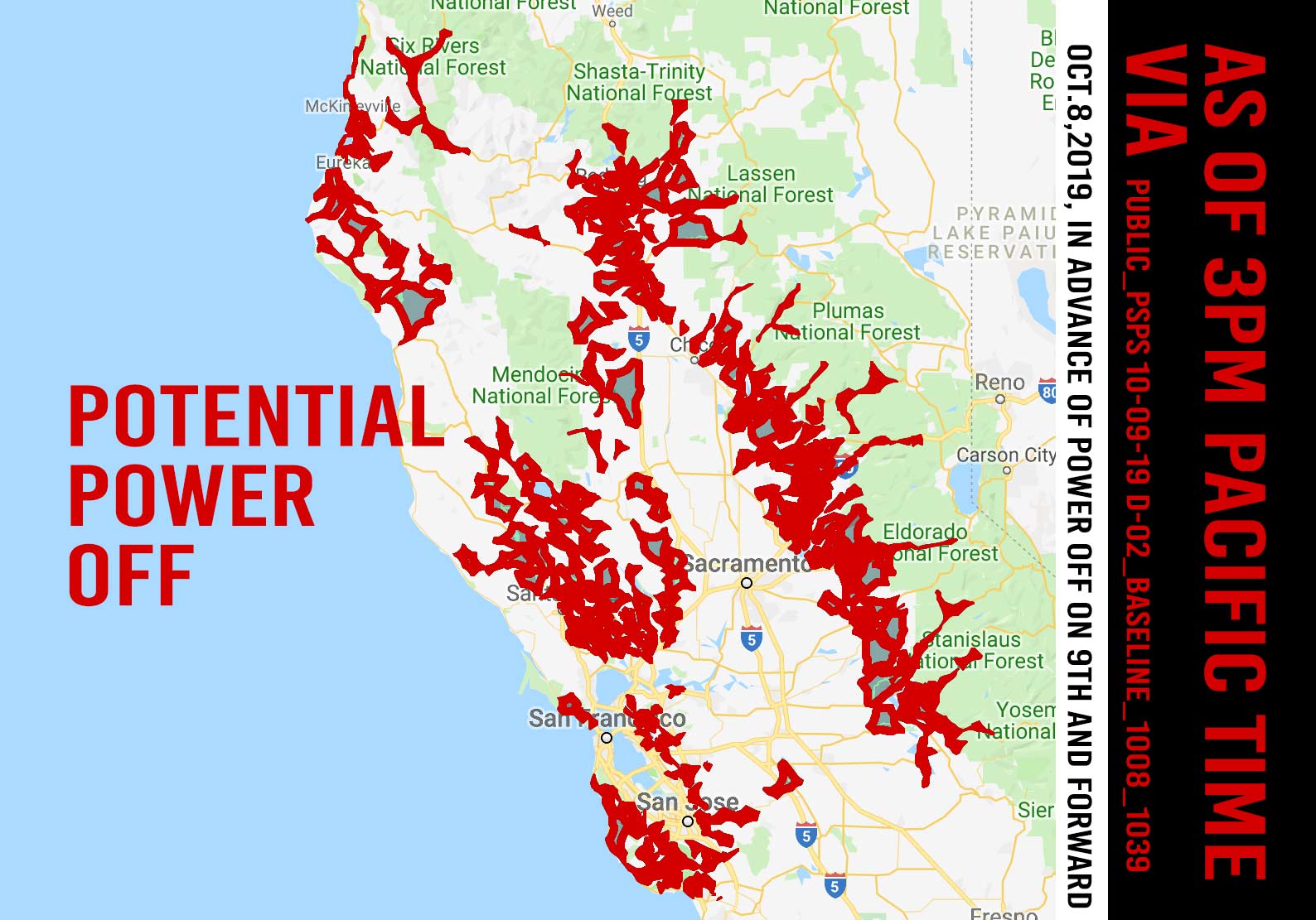 northern california power outages