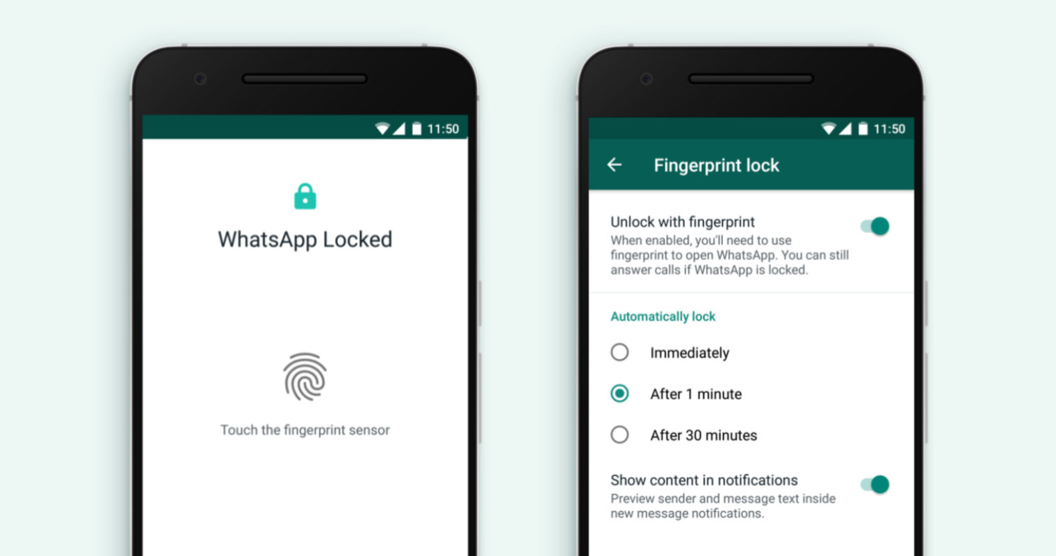 Whatsapp Adds Fingerprint Lock Security Feature On Android Slashgear