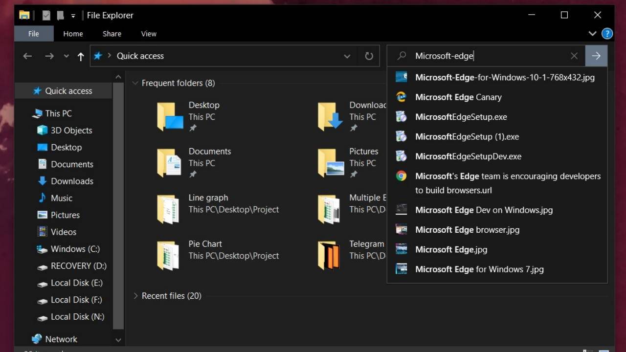 android windows file explorer