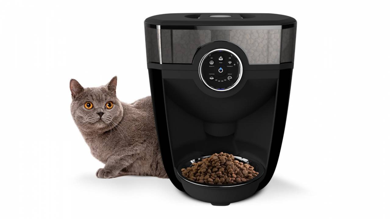 Feeder Robot Connected Cat Feeder Offers Scheduling And Insights