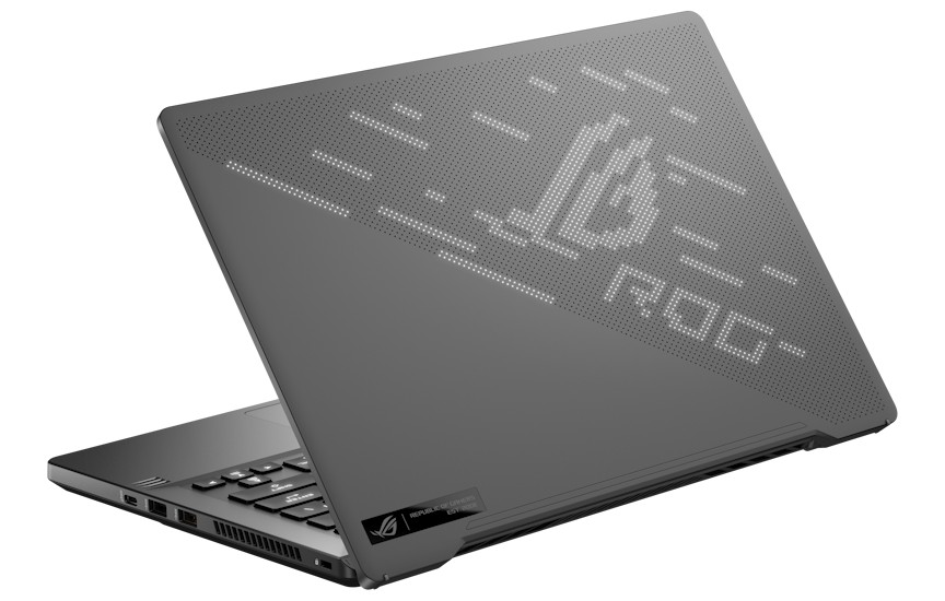 ASUS ROG Zephyrus G14 gaming laptop has a subtle dotmatrix display