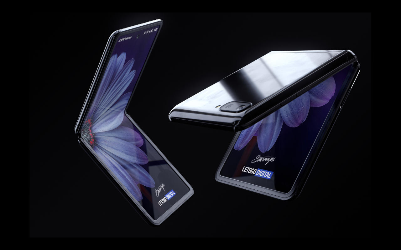 galaxy z flip screen size