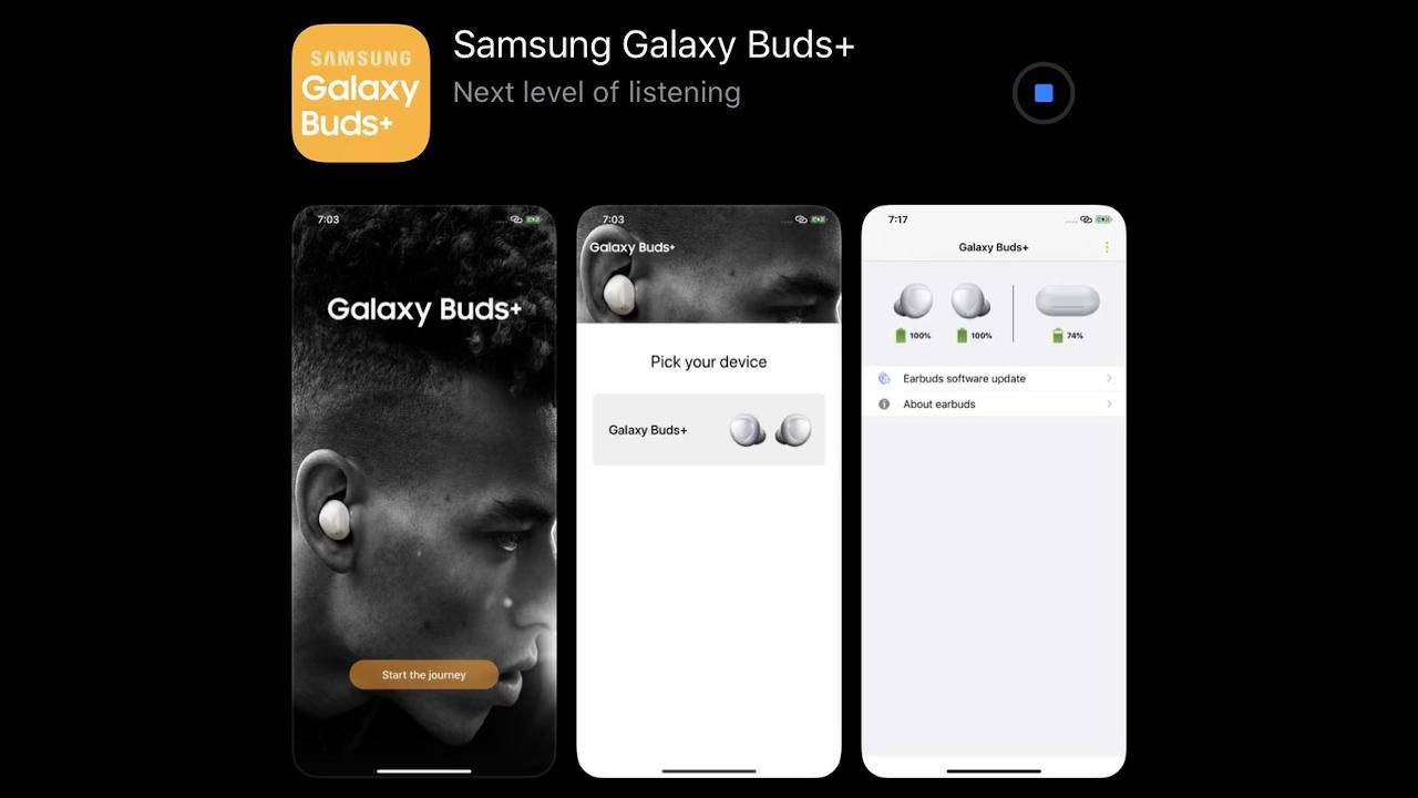 galaxy buds  on iphone