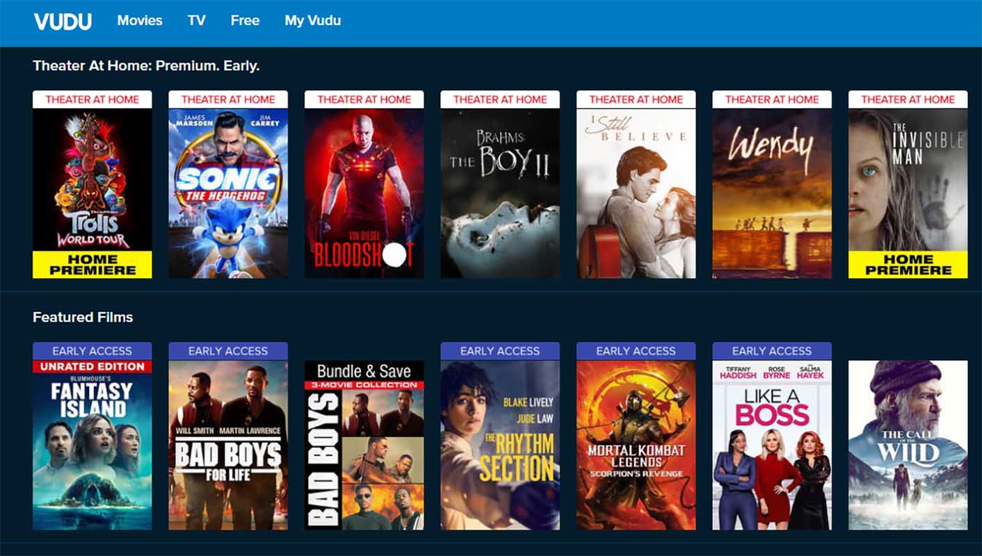 why dont all my movies show up in vudu