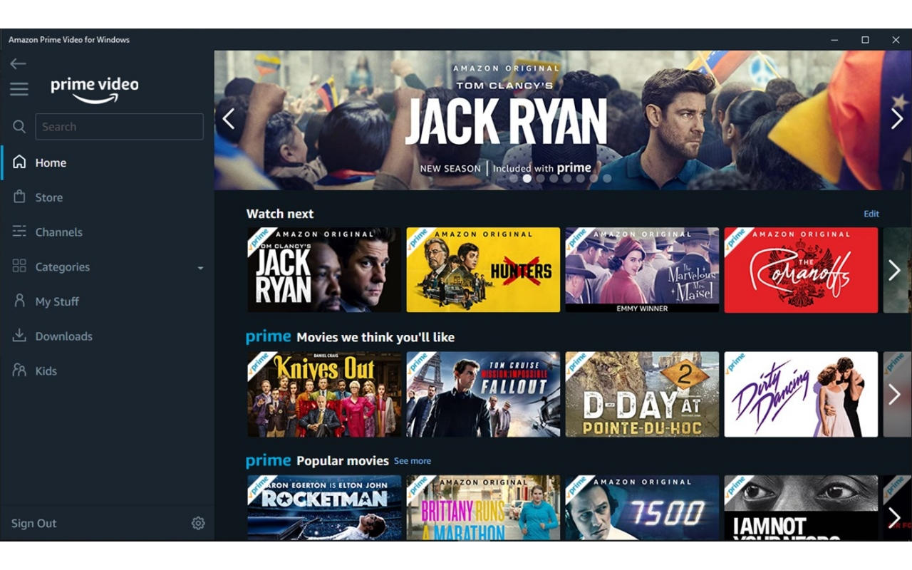 Amazon Prime Video Windows app lets you download videos with a catch