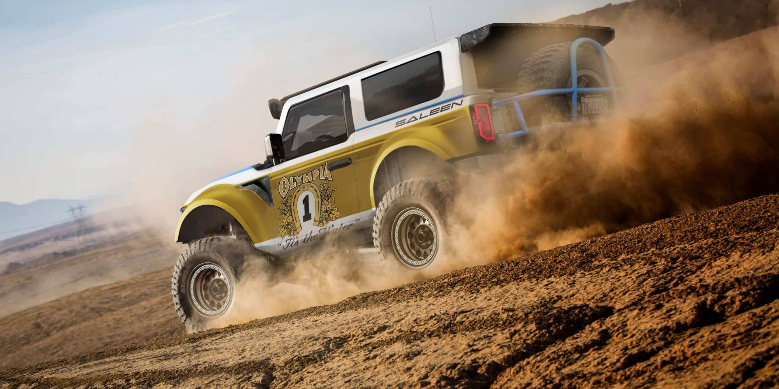 Ford Bronco By Saleen Pays Homage To Baja Winning Big Oly Bronco Slashgear