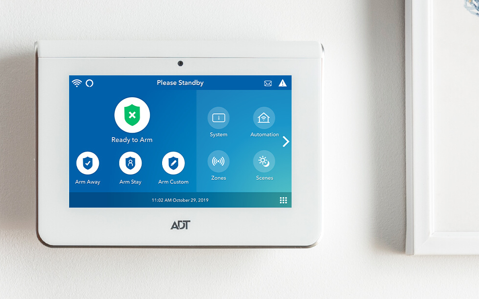adt control panel safe from burglers