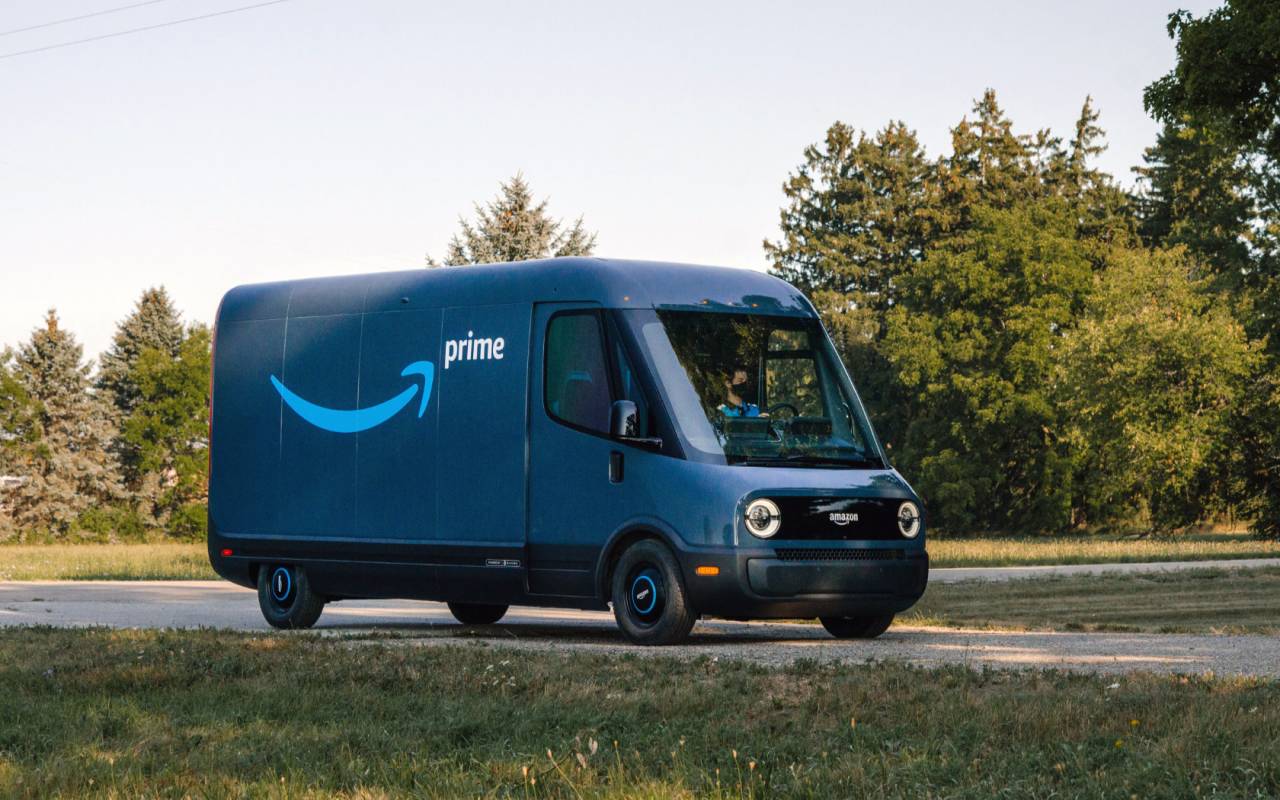 Check out the first Rivianmade Amazon electric delivery van SlashGear