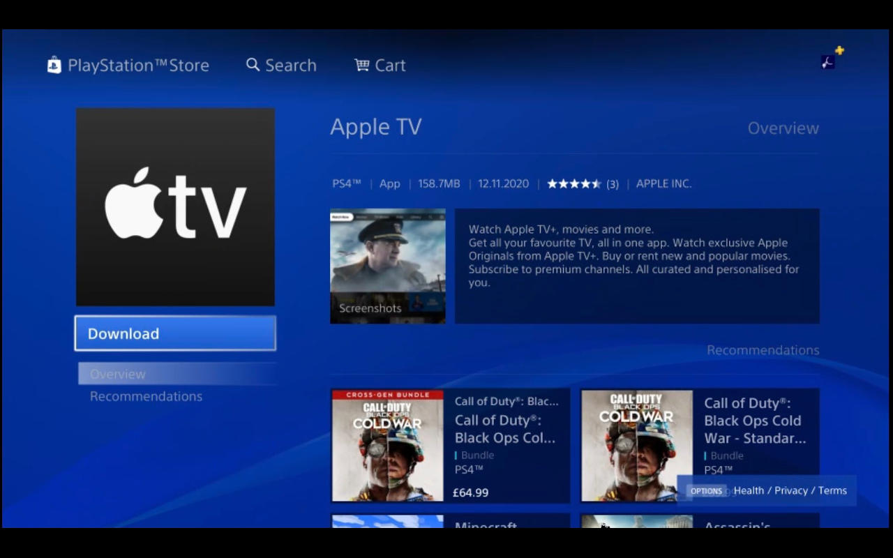 ps now on apple tv