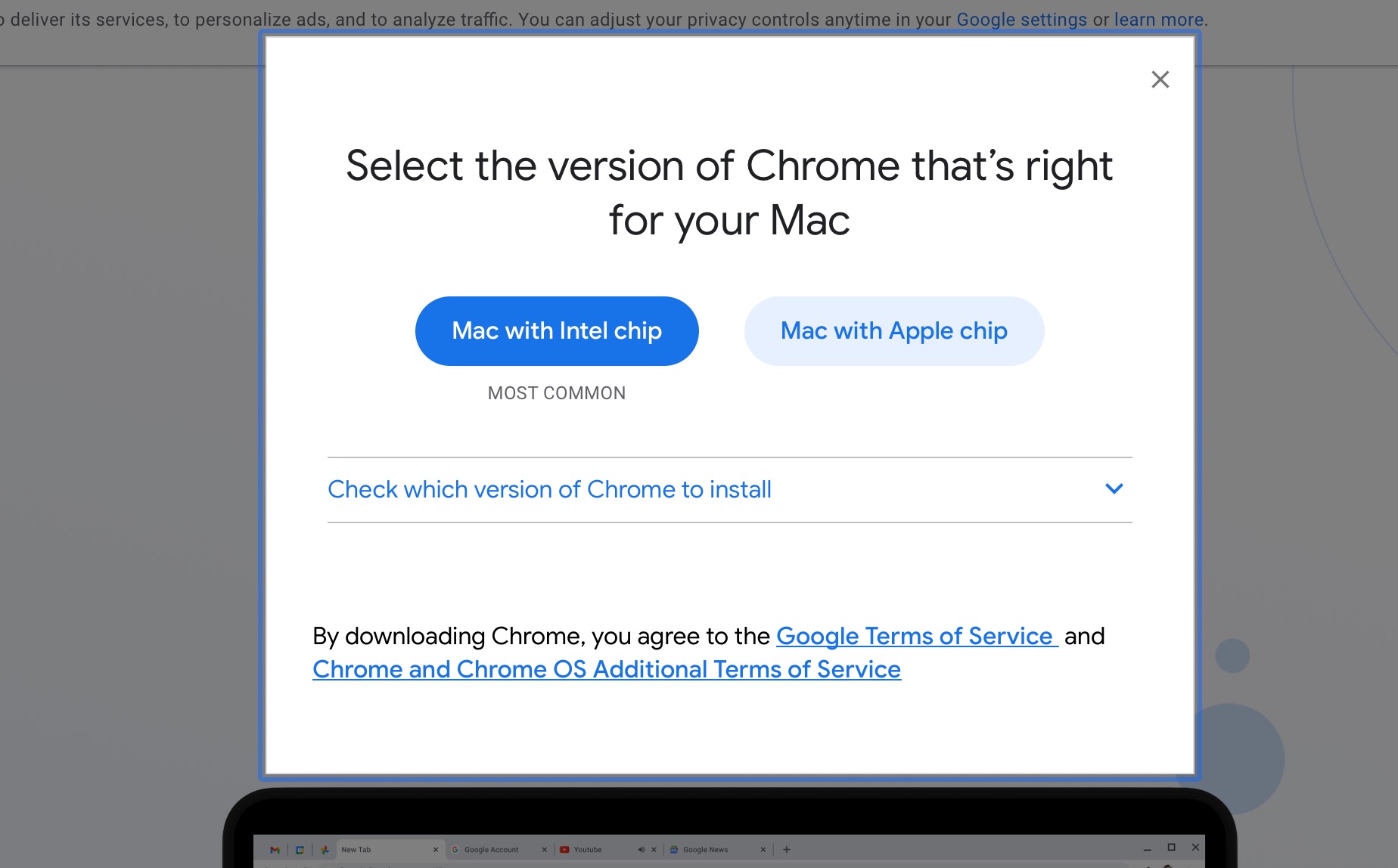 download google chrome for mac m1
