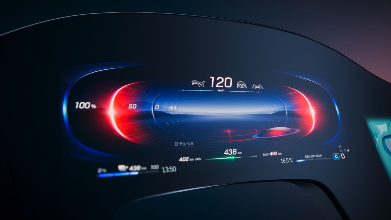 MBUX Hyperscreen is a digital dash for the 2022 electric sedan - SlashGear