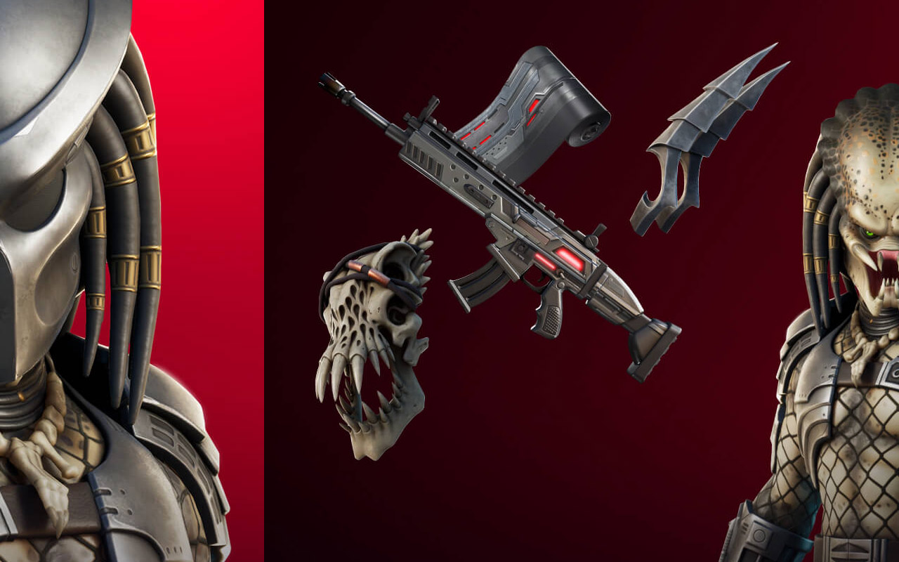 Fortnite Update Released Predator Jungle Hunter One Big Alien Skull Slashgear